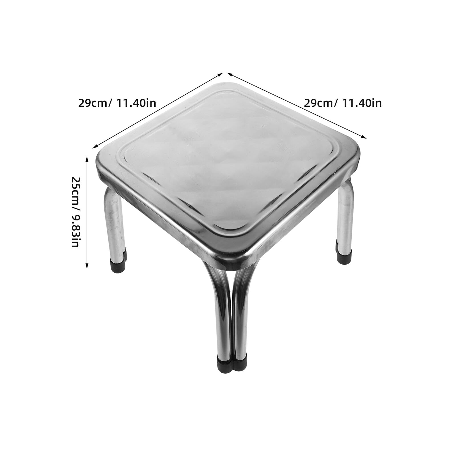 ibasenice Taburete de Ducha de Acero Inoxidable Resistente al Agua, Antideslizante, 22 Cm Grosor, Banco Compacto para Baño y Hogar, Asiento Seguro para Personas Mayores y Uso en Ducha