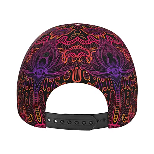 Gorra Beisbolera Psicodélica Abstracta Ajustable miniatura 4