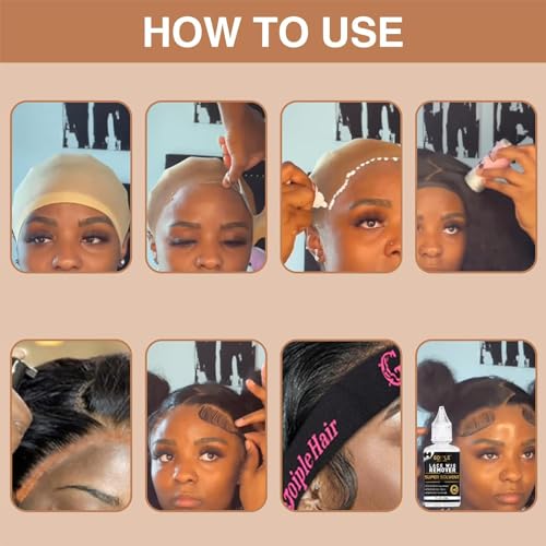 Lace Tint Melting Hair Mousse for Women Hair Wigs Lace Wigs Toupees and Hairpieces Natural Finishing Lace Color, Lace Tint Mousse for Wigs Lace Melting Spray Set (Light Brown) - Thumbnail 7
