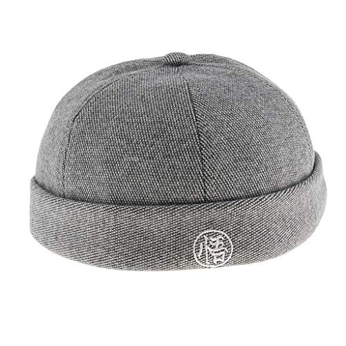 F Fityle Sombrero Docker Hombre Fieltro de Lana Gorro Beanie Marino Portuario...