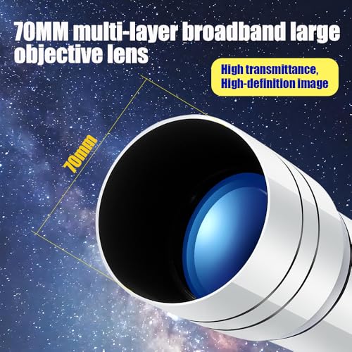 Image of Telescope HD 400 /70mm for Adults Refractor Astronomy Telescope - Watching The Moon, Bird Watching, Viewing The Natural Scenery, Viewing The City Scenery, Watching The Animals