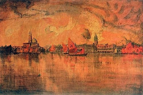 Vue de de Charles Cottet art portrait sur toile avec rendu haute définition en 60x90cm