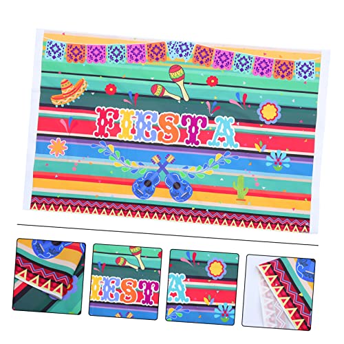 jojofuny 3 Pecas Pano De Fundo Mexicano Kit De Decoração Pano De Fundo Da Festa De Aniversário Cenár