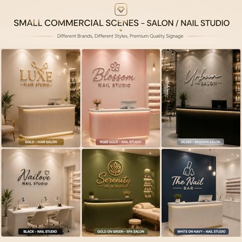 Image of Custom Acrylic Business Logo Sign, 3D Laser Cut Wall Letters for Office