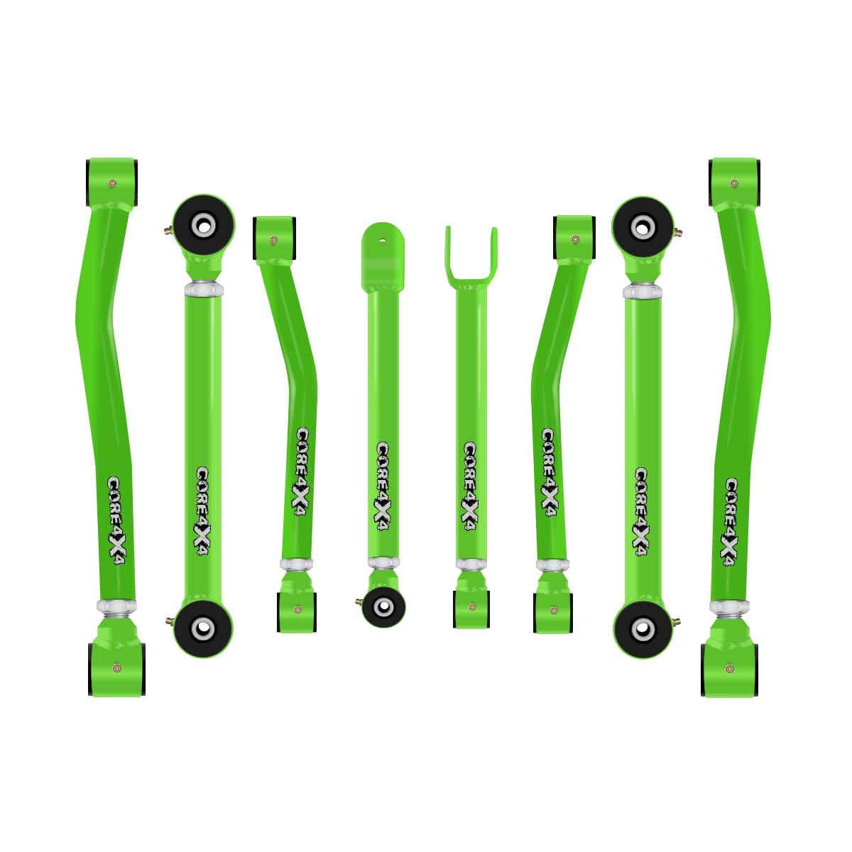 CORE 4X4-8pc Cruise Series Adjustable Control Arm Kit - Upgrade for Jeep Wrangler JK/JKU 07-18