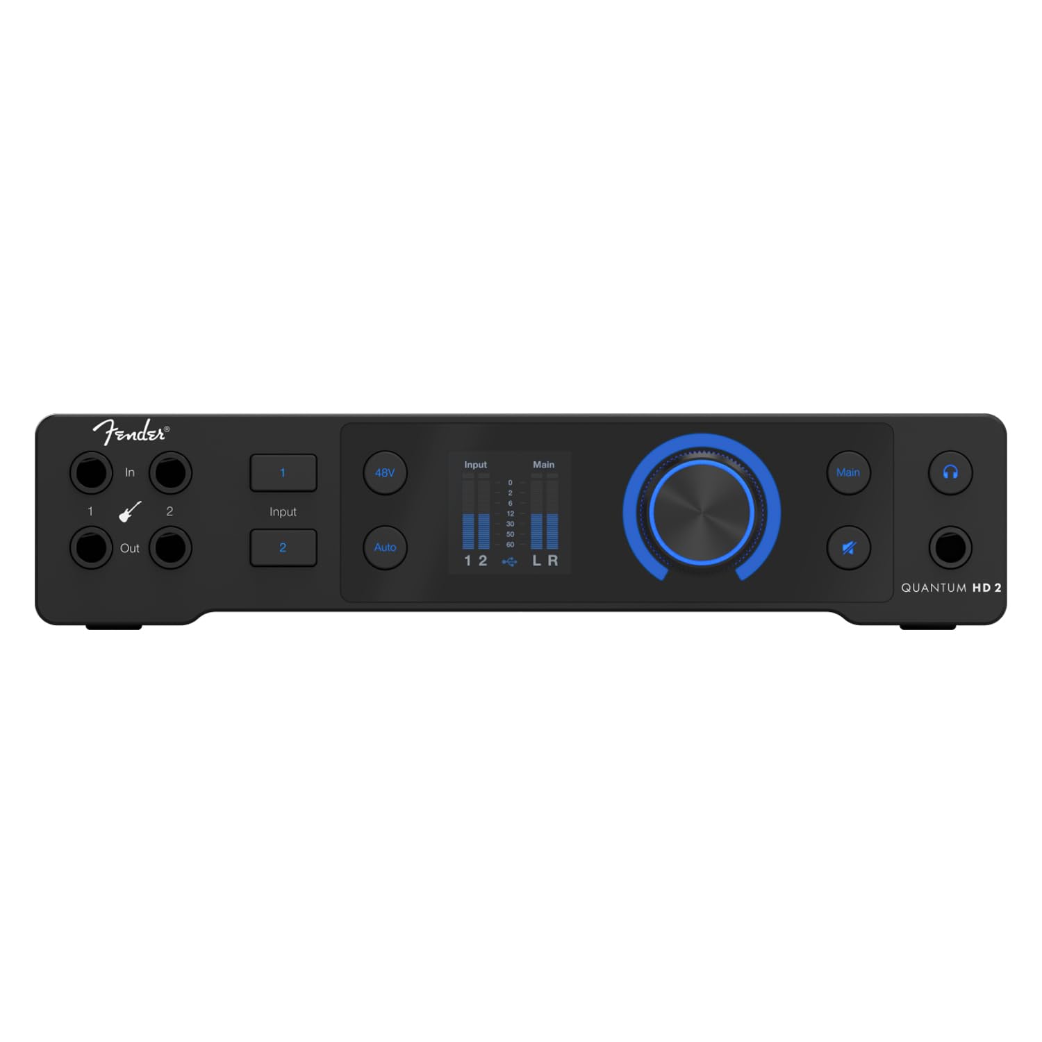 Fender Quantum HD 2 - Interfaz de audio USB-C (20 x 24 canales, con auriculares keepdrum)