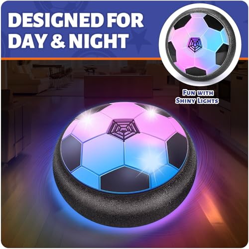 image for Officygnet 2 Pack Hover Soccer Ball Toys Gifts for 5, 6,7, 8-12 Year O