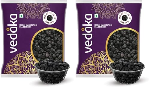 Image of Amazon Brand - Vedaka Premium Whole Candied Blueberries | 500 Gram | Dried Blueberries, Sweetened | No Preservatives Or Artificial Flavors (Pack of 2)