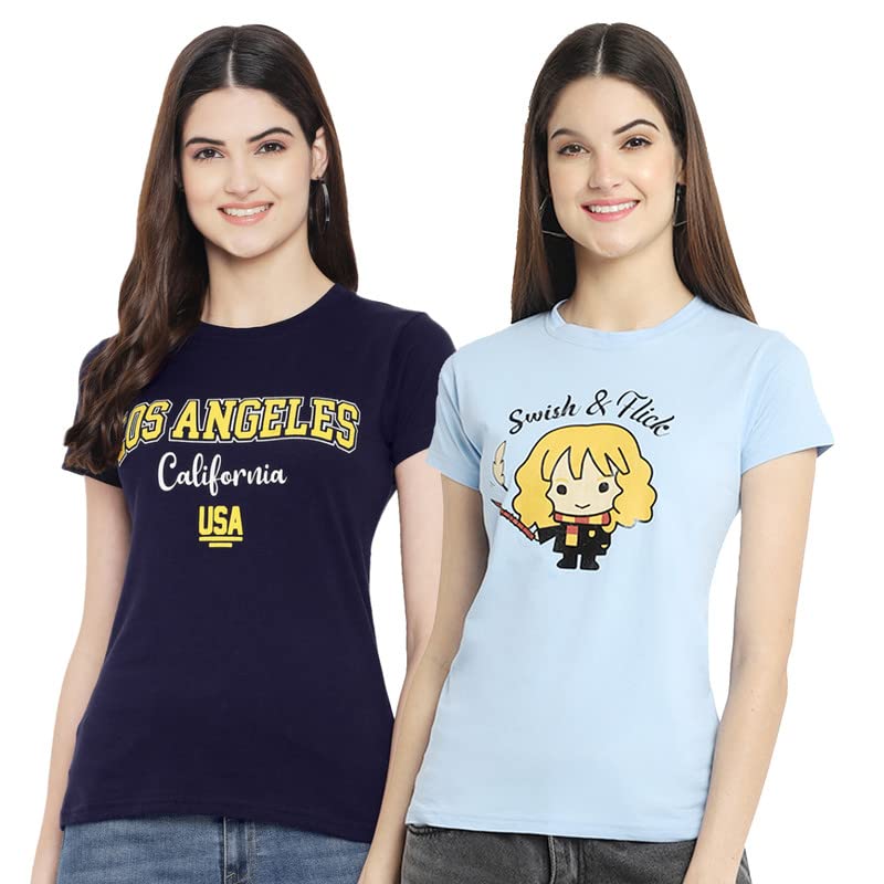 Image of Preneum Women's Letter Print Regular Fit T-Shirt