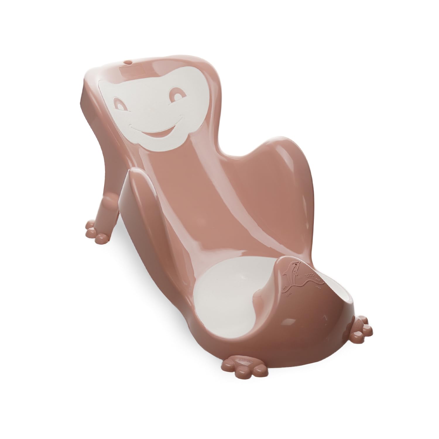 THERMOBABY - Transat de Bain BABYCOON - De la naissance à 8 mois (jusqu'à 8 kg) - Confortable - Ludique - Rose Câlin - Fabriqué en France