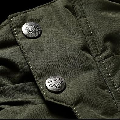 MEIION WOLFF | Wärmen, Wasserdichte Winterjacke Für Männer Herren Skijacke Atmungsaktiv, Warm Gefüttert - Wasserdichte Winterjacke mit Abnehmbarer Kapuze für Snowboarden & Outdoor-Aktivitäten