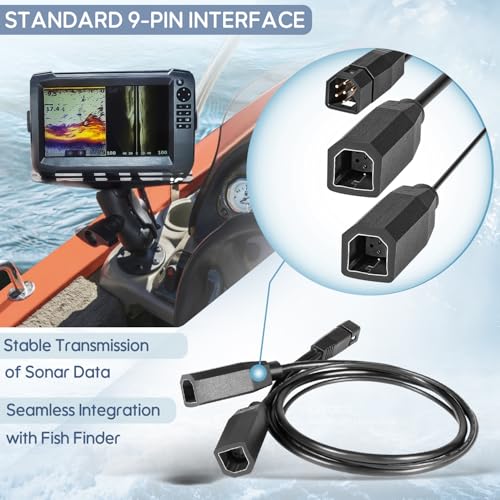 Image of 720101-1 9M SIDB Y 9-Pin Side Imaging Dual Beam Splitter Cable Fits for Humminbird for Helix Side Imaging Products & Dual Beam Transducers