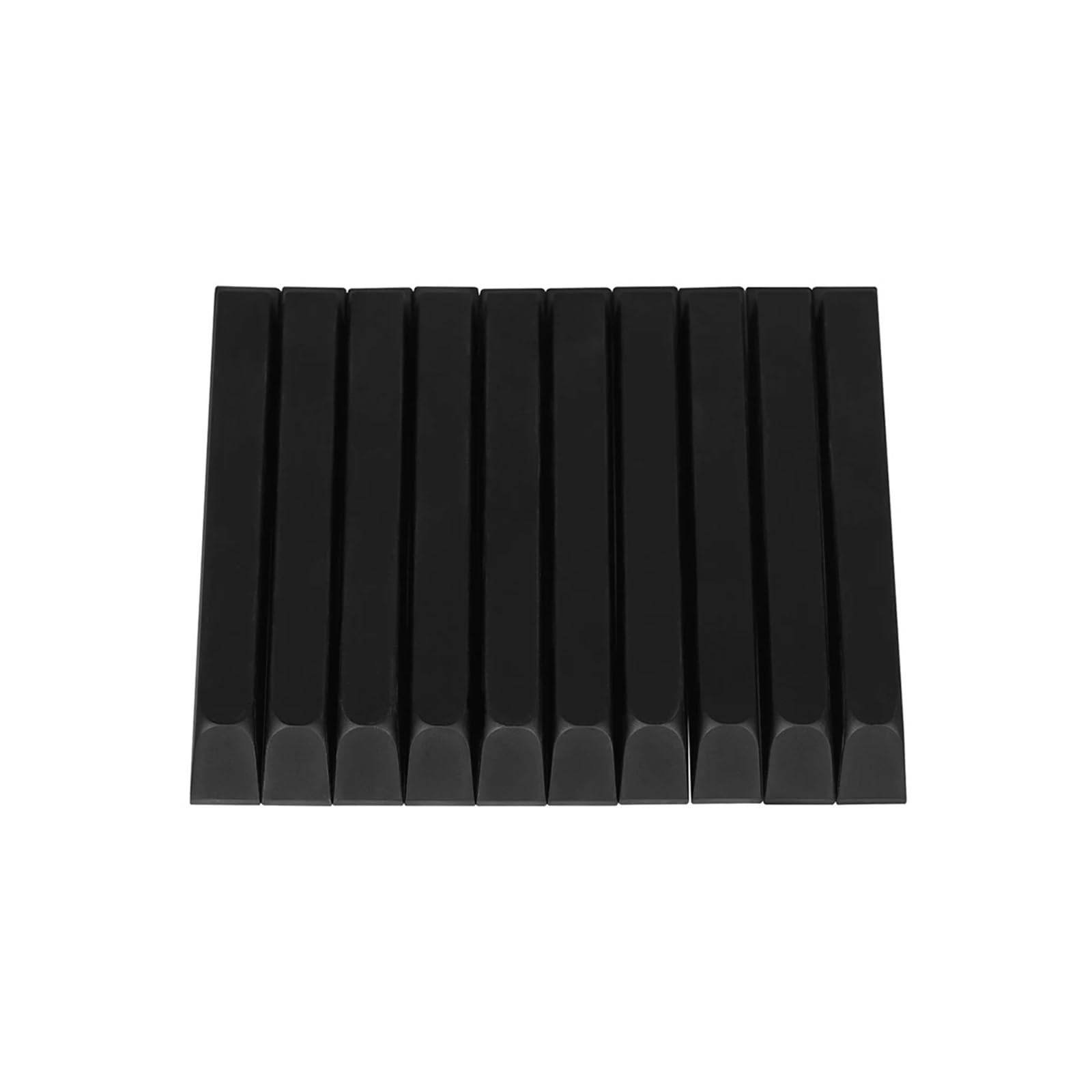 10 pezzi di tasti del pianoforte 10 cm tasti neri nero opaco riparazione del pianoforte parti di ricambio tasti del pianoforte tastiere strumenti accessori(20 pcs)