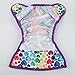 Sigzagor Baby Diaper Cover Nappy One Size 10lbs to 36lbs for Girls (Rainbow Hearts)