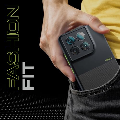 Image of AIBEX Premium Back Cover Case Compatible for Motorola G77 Power 5G / Motorola G37 5G / Motorola G37 Power 5G|Scratch & Drop Tested Shockproof Matte Texture Case with Soft Microfibre Lining - Black