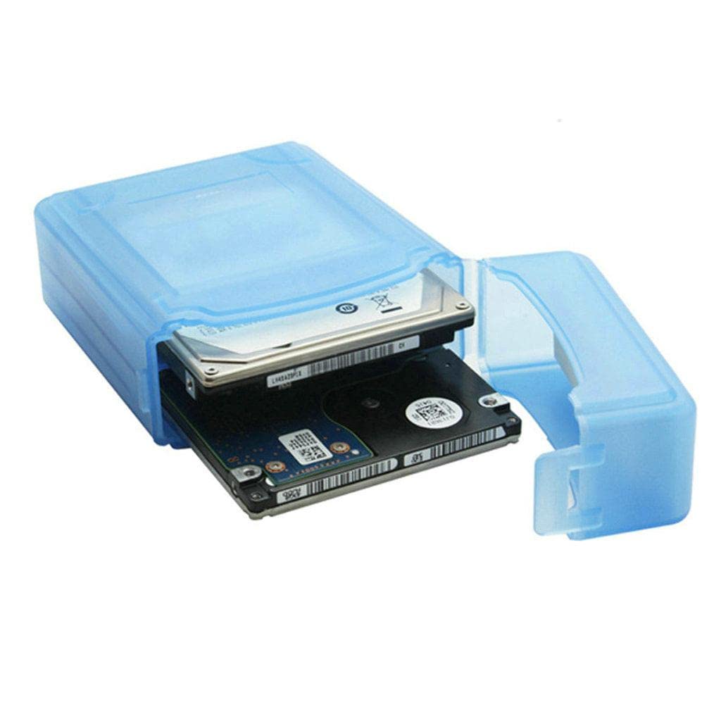 Set di 10 custodie esterne per hard disk HDD SSD da 2,5", colore blu