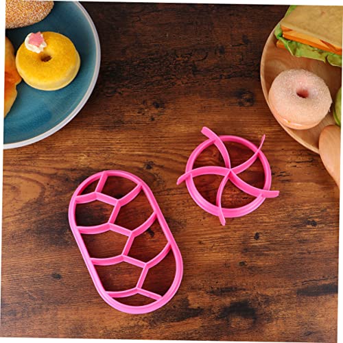 Molde para pan y pastelería 2 piezas color rosa miniatura 2