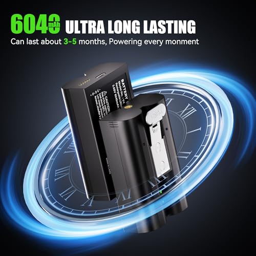 Lesaps 2-Pack 6040mAh Replacement Battery for Ring Cameras Doorbell - image 2