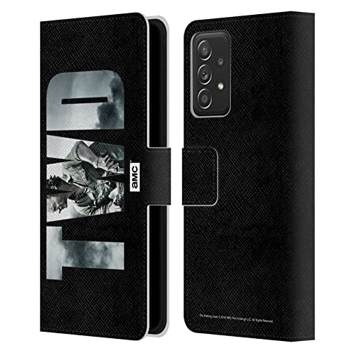 Étui portefeuille cuir The Walking Dead anti-rayure pour protéger l'écran du Samsung A53 5G