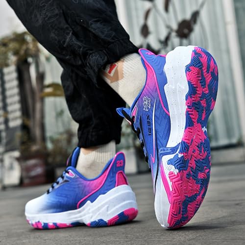 Boys and Girls Basketball and Running Shoes, Breathable Indoor & Outdoor Athletic Fashion Sneakers, Comfortable Footwear4