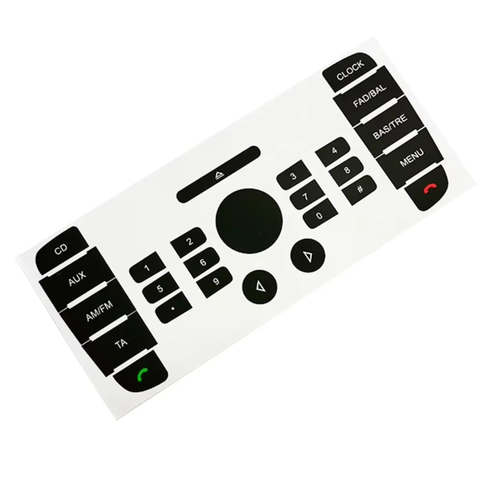 Modification Interior Compatible with for Mondeo for 6000CD Radio CD Multimedia Radio Panel Repair Sticker Button Repair Decal Sticker Accessories