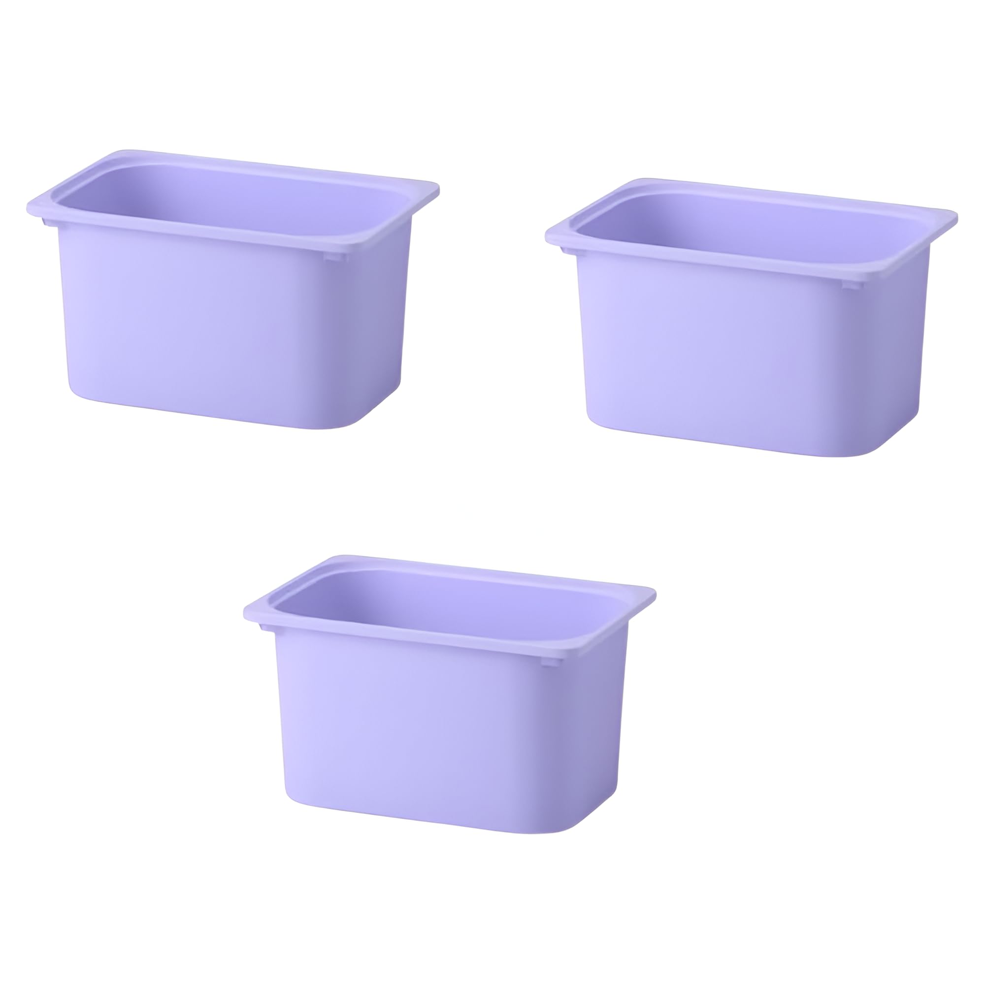 3 x TROFAST Plastic Storage Boxes, Lilac, 42 x 30 x 23 cm – Toy, Craft & Home Storage Organisers