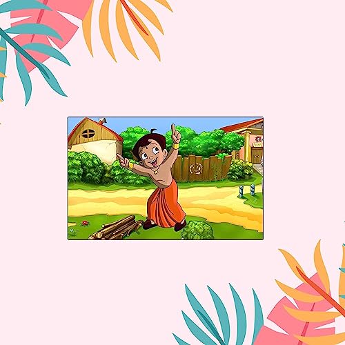 Image of MDF Cartoon ChotaBheem785 Fridge Magnet for Refrigerator Home, Kitchen and Office Decoration Multicolor
