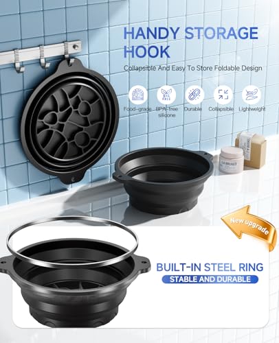 Collapsible Silicone Face Ice Bowl