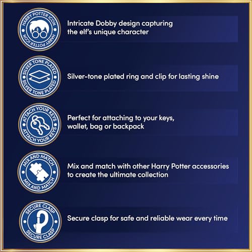 Harry Potter Schlüsselanhänger Unisex - Erwachsene, Silver, One Size, Casual3