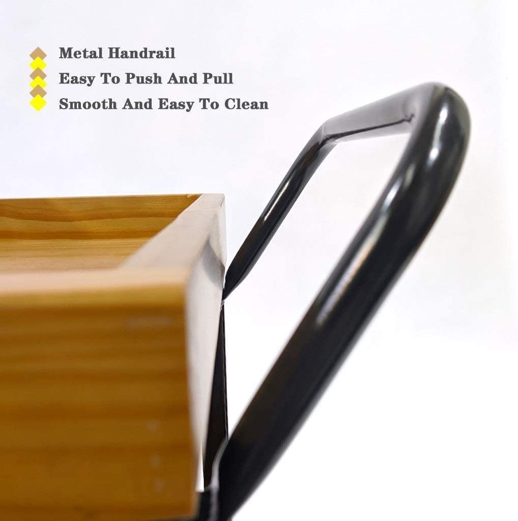 Carrito de Madera Tipo Buffet para Vino, para Cocina casera y Catering de hoteles, con función Transparente, Carrito de Servicio de 3 Niveles para Bebidas y vajilla (Negro)