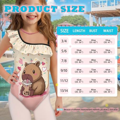 Image of Yzaoxia Girls One Piece Swimsuits Bathing Suit for Kids Swimwear 3-14Y