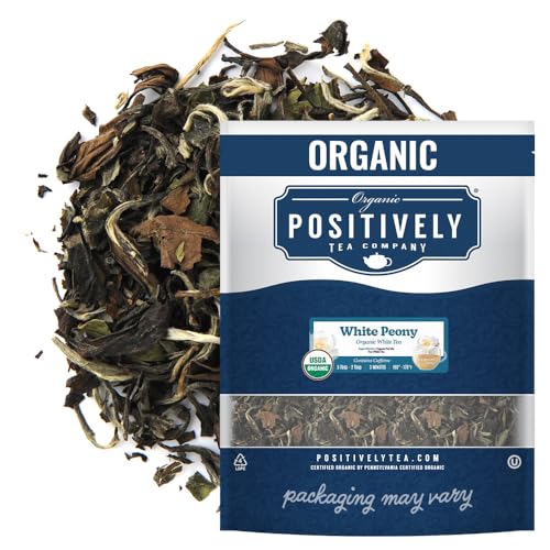 Image of Organic Positively Tea Company, White Peony White Tea, Loose Leaf, 16 Ounce