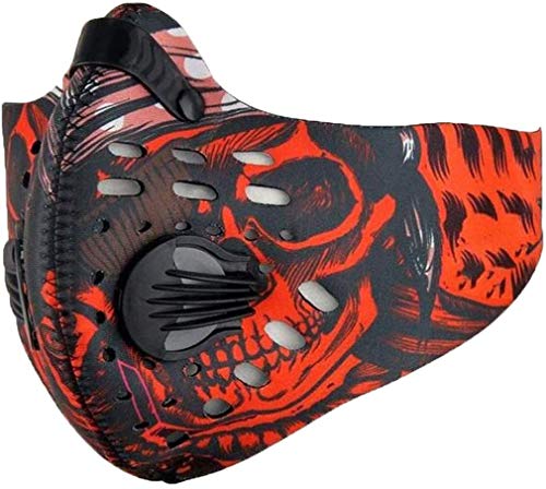 ReachTop Sports Mask Dustproof Mask with Activated Carbon Filtration Exhaust Gas Anti Pollen