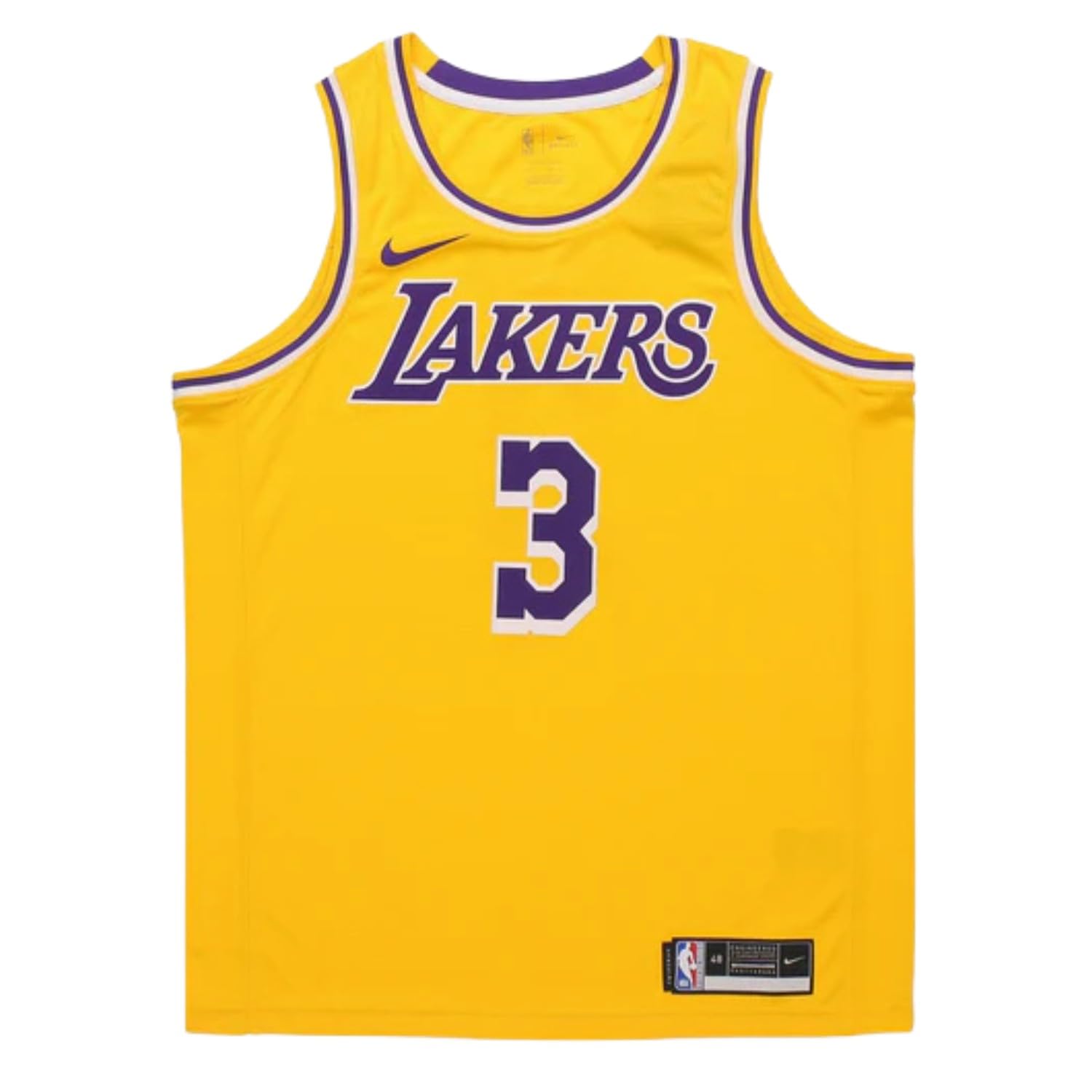 Nike Maglia NBA Swingman Anthony Davis Lakers Icon Edition 2020 Uomo