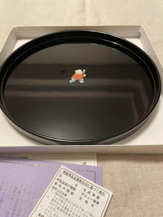 漆器京都アソベ川蝉の柄上品な葉書入れ