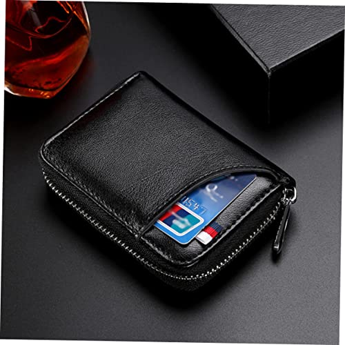 FRCOLOR 1Pc Rfid Shielding Wallet Stylish Theft Brush Purse with Coin Pocket for Daily Use Black Durable Convenient Design for School Work Shopping3
