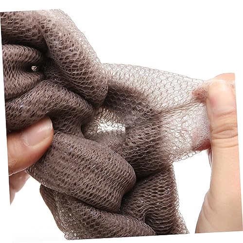 Toalla de baño de barra exfoliante corporal accesorio de ducha con tiras largas y flexible de baño 2