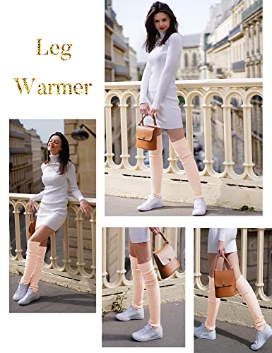 Image of v28 Women's Neon Knit Leg Warmer for 80s Party Dance Sports Yoga