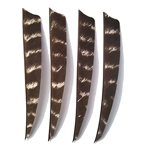 SHARROW 50pcs Plume de Flèche Naturelle 5 Pouces Tir à l'arc Chasse RH