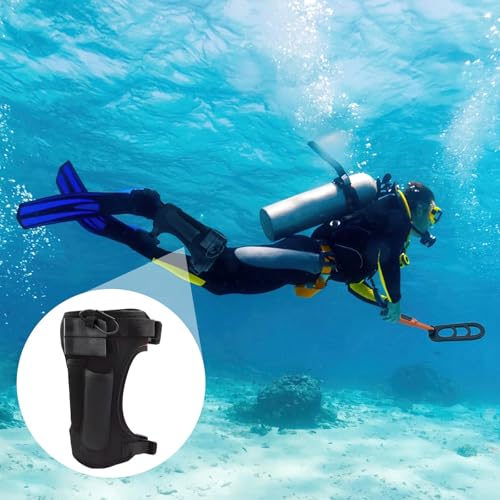 byepica Elastic Neoprene Diving Knife Holder, Adjustable Wrap with Dual Pockets, Quick Release Straps, Ideal for Hiking, Boating, Fishing, and Rescue