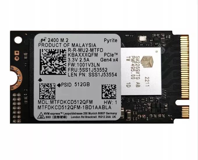 Amazon.com: GALIMU Micron 512GB 2400 2242 M.2 NVMe SSD PCIE