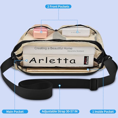 Image of Mildbeer 12x6x12 Mesh Crossbody Bag for Gym & Beach | Gym tote bag with adjustable 30-57 inch crossbody strap. Breathable quick-dry, sandproof. Lightweight foldable for travel