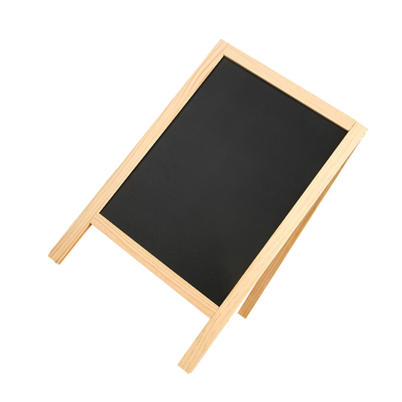 Small Blackboard Sign Wooden Dual-Sided Mini Chalkboard for Kitchen Food Display Home Office