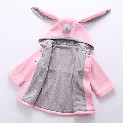 Baby Girl's Toddler Kids Fall Winter Coat Jacket Outwear Ear Hoodie Sweatshirt4