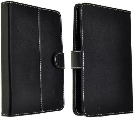 Black Universal 7 Inch 7" Faux Leather Stand Protector Case Cover for Tablet PC
