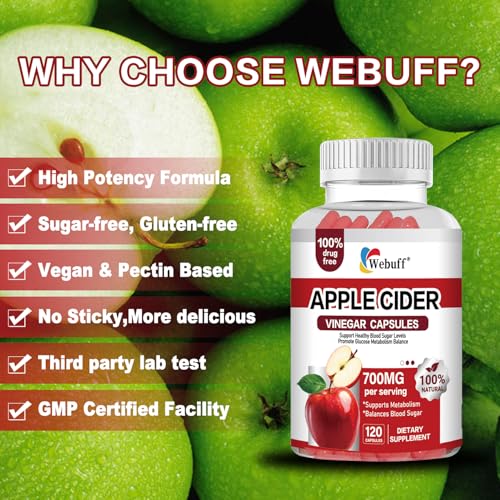 Webuff Organic Apple Cider Vinegar Capsules