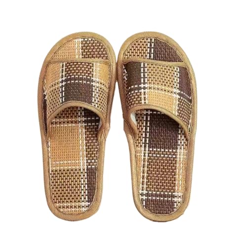Premium Comfort Cool Bamboo Slides Summer Slippers For Men Sandals Flip Flops Arch Support Yoga Mat Soft Sole Footwear
