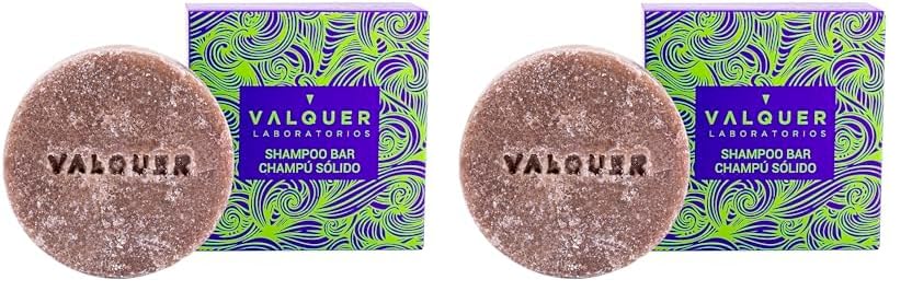 Valquer - Exótico Luxe, Champú Sólido - Antioxidante, Hidratante, 50g, Orgánico y Natural (Paquete de 2)