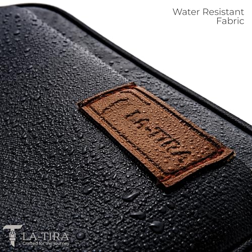 Image of LA-TIRA Family Passport Holder for 4 & Couple, Passport Cover, 6 Passport Holder Bag & Wallet for Tickets, Cash, Cards, Visa, and Boarding Pass,Luxury Travel Organizer Pouch