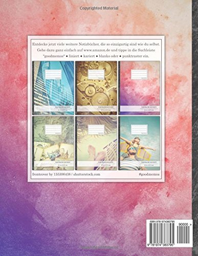 Punktraster Notizbuch • A4-Format, 100+ Seiten, Soft Cover, Register, Aquarell • Original #GoodMemos Dot Grid Notebook • Perfekt als Bullet Journal, Zeichenbuch, Skizzenbuch, Kalligraphie Buch
